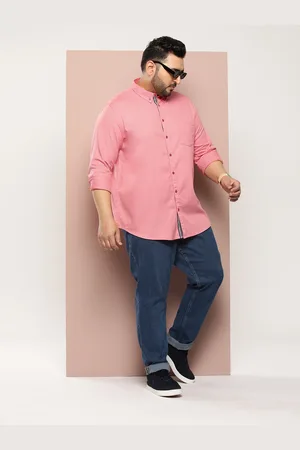 Sztori Men Plus Size Solid Casual Shirt
