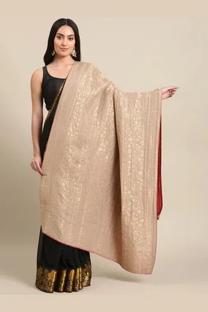 La Vastraa Women Woven Design Pure Wool Reversible Shawl