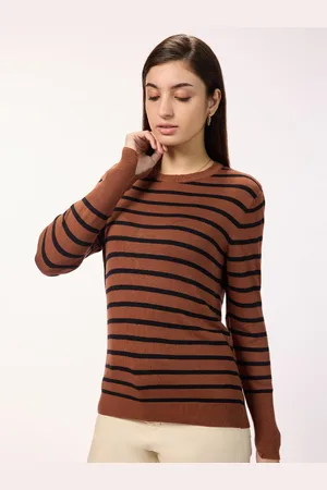 Bombay High Women Striped Cotton Top