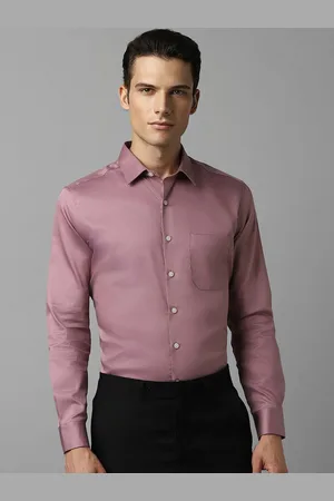 Louis Philippe Slim Fit Spread Collar Long Sleeves Formal Shirt