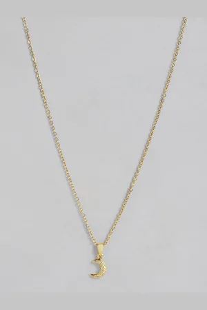DressBerry Geometric Shaped Stone-Studded Pendants with Chains
