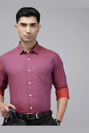 V Dot Men Slim Fit Pure Cotton Formal Shirt