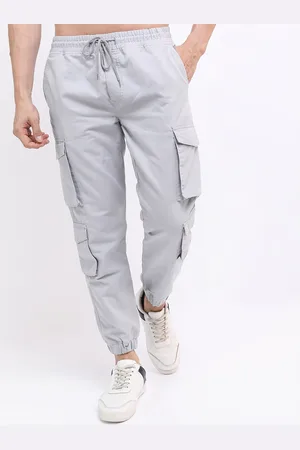 Highlander Men Grey Cargos Trousers