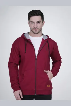Polo Plus Men Printed Hooded Sweatshirt