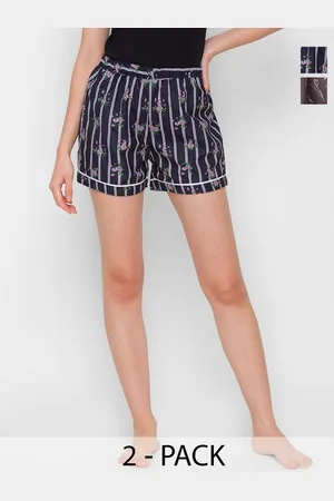FashionRack Women 2 High-Rise Printed Lounge Shorts