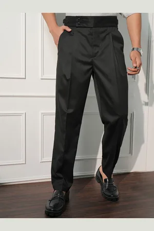 Highlander Men Tapered Fit Formal Trousers