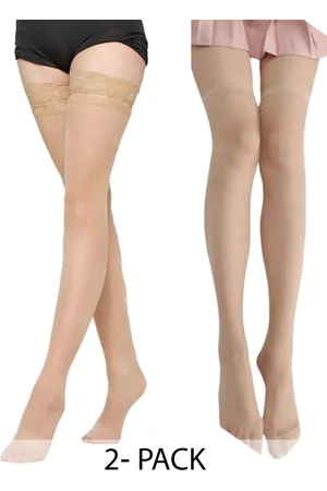 BAESD Pack Of 2 Self Design Sheer Stockings