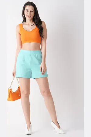 Globus Women Regular Fit Mid-Rise Hot Shorts