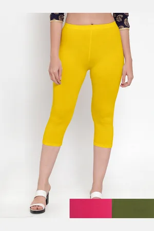 GRACIT Women Pack Of 3 Cotton Lycra Capris