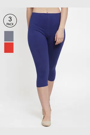 GRACIT Women Pack of 3 Solid Capris