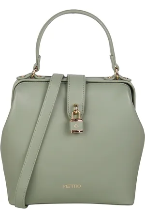 Metro Zip Detail PU Structured Handheld Bag
