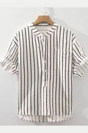 HERE&NOW Men Opaque Striped Casual Shirt