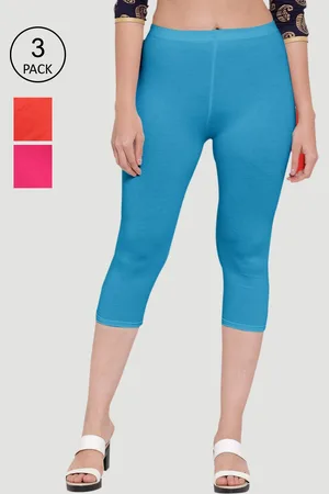 GRACIT Women Pack of 3 Solid Capris