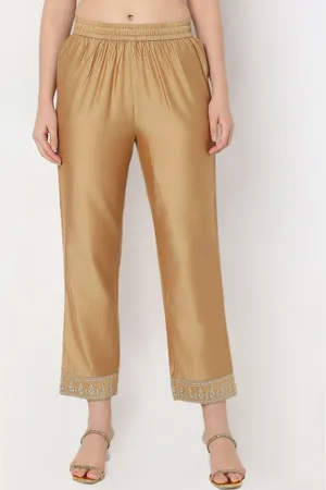 Ethnicity Women Mid-Rise Cropped Straight Fit Culottes Trousers