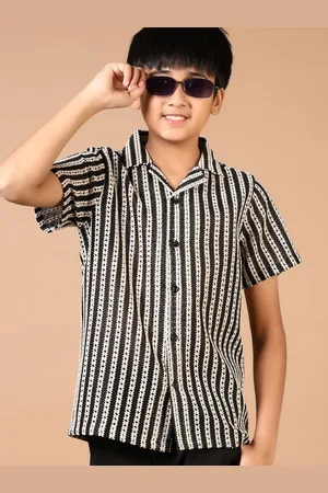 V-Mart Boys Opaque Striped Casual Shirt