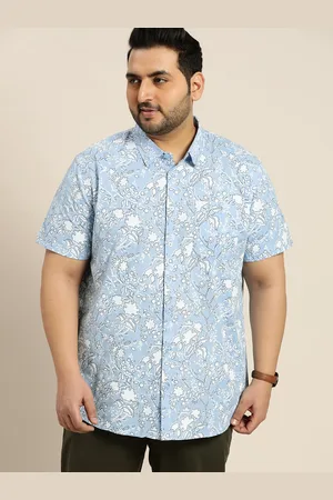 Sztori Men Plus Size Printed Casual Shirt