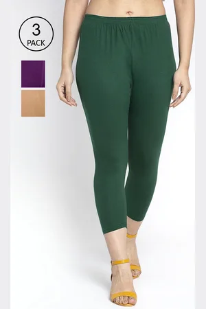 GRACIT Women Pack of 3 Cotton Lycra Capris
