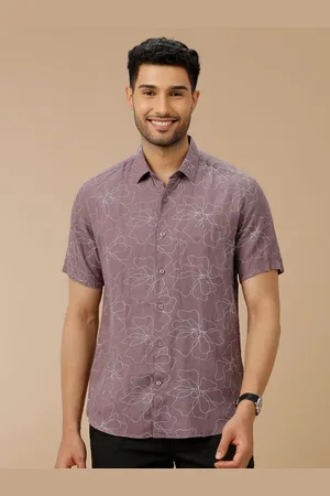 Linen Club Men Contemporary Slim Fit Opaque Printed Casual Shirt