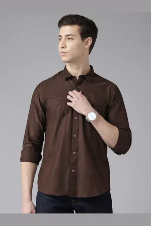 Blackberrys Pure Cotton Slim Fit Twill Casual Shirt With Pocket Detailing