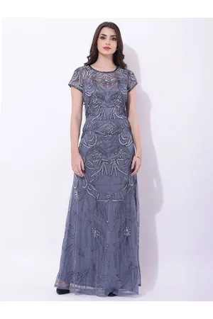 DEBONATELLA Women Embellished Net Maxi Dress