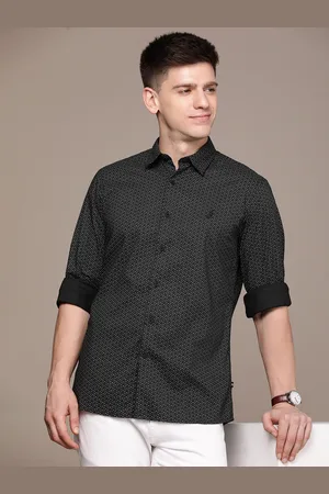 Nautica Men Slim Fit Pure Cotton Printed Casual Shirt