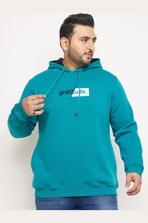 Club York Plus Size Printed Hooded Fleece Sweatshirt
