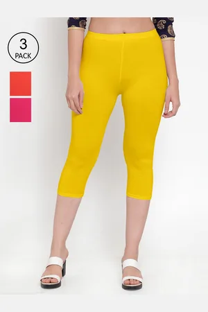 GRACIT Women Pack of 3 Solid Capris