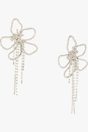 Kazo Silver-Plated Contemporary Drop Earrings