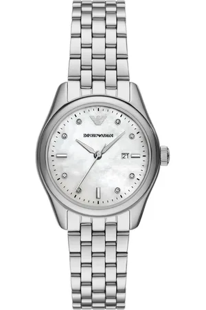 Emporio Armani Women Embellished Dial & Stainless Steel Straps Analogue Watch AK_AR11614