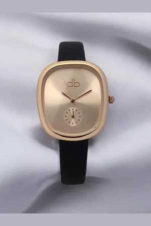 DressBerry Women Brass Dial & Leather Straps Analogue Watch MPDBI-012-RG