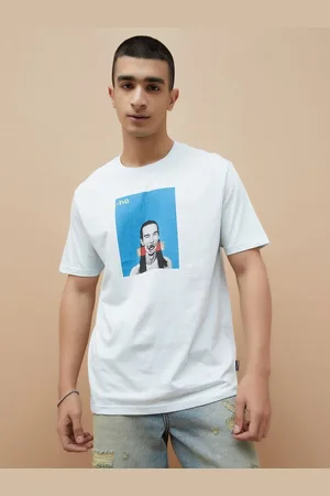 Lifestyle Men Graphic Printed Round Neck Cotton T-shirt