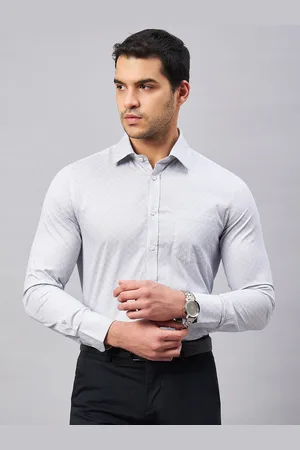 LOUIS STITCH Comfort Regular Fit Micro Ditsy Printed Pure Cotton Formal Shirt