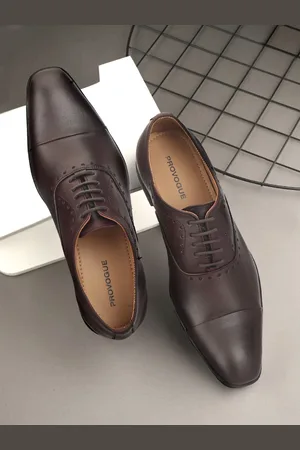 Provogue Men Leather Formal Oxfords