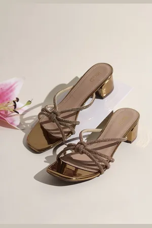 Inc 5 Striped Ethnic Block Sandals