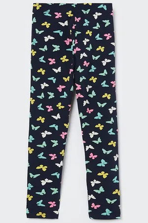 Lifestyle Girls Printed Mid-Rise Leggings