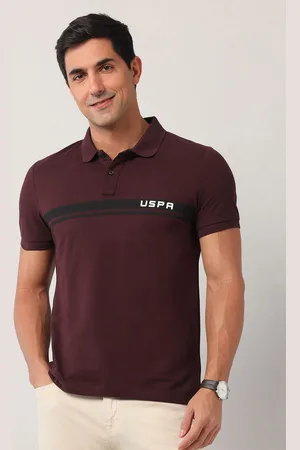 Ralph Lauren Men Striped Polo Collar Cotton Slim Fit T-shirt
