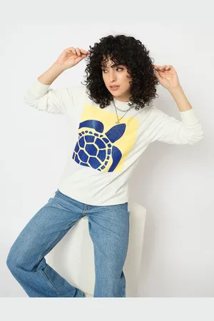 Mast & Harbour Women Printed Sweatshirt