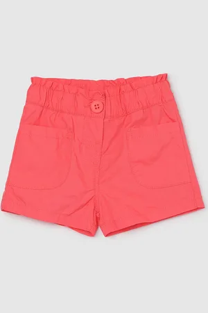 Max Collection Girls Mid Rise Pure Cotton Shorts