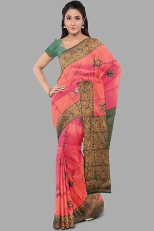 The Chennai Silks Ethnic Motifs Zari Art Silk Fusion Ilkal Saree