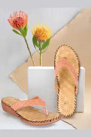 TRASE Textured Open Toe Comfort Heels