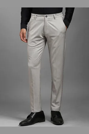 Louis Philippe Men Striped Slim Fit Trousers