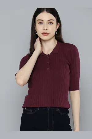 Chemistry Women Polo Collar T-shirt