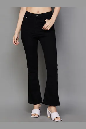 Lifestyle Women Bootcut Mid-Rise Clean Look Cotton Jeans