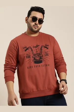 Sztori Men Plus Size Printed Sweatshirt