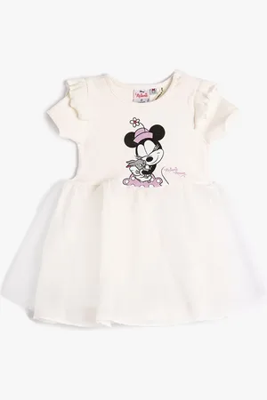 Koton Girls Graphic Print Fit & Flare Dress