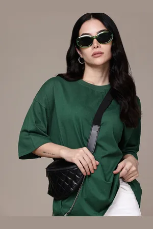 Moda Rapido Women Drop-Shoulder Sleeves Oversized T-shirt