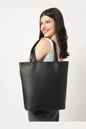 Fastrack Women Black College Tote Bag