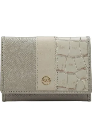 Da Milano Unisex Textured Leather Two Fold Wallet