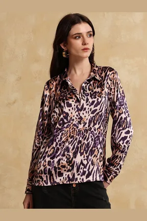 Kazo Women Animal Opaque Printed Formal Shirt