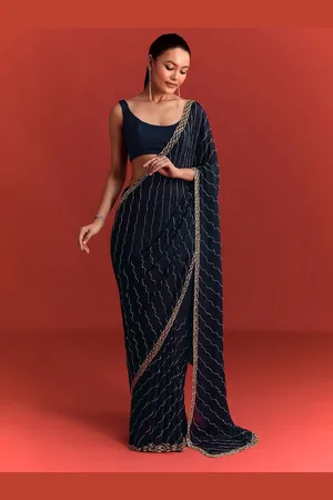 KALKI Fashion Embellished Beads and Stones Saree